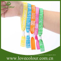 Pulseiras woven baratas com logotipo personalizado